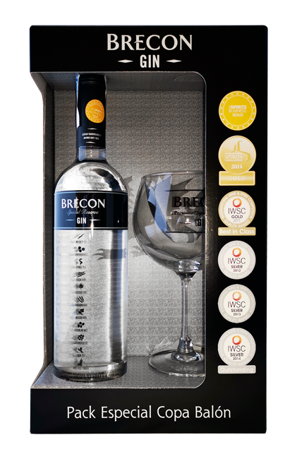 Brecon Gin 70cl + Copa Pack